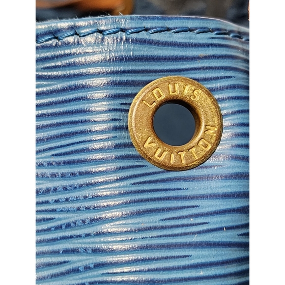 Louis Vuitton Epi Noe Drawstring Bucket Shoulder Bag Brown/Blue - Picture 13 of 16
